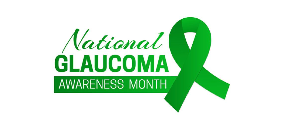 National Glaucoma Awareness Month Isolated Icon on White Background