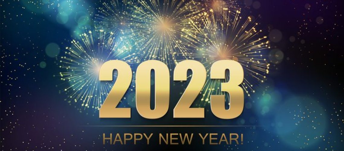 2022 New Year Abstract background with fireworks . For Calendar, poster design